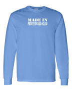 Made In PEI white lettering Long Sleeve Tee - Unisex
