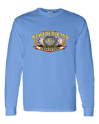 Newfoundland Thing Badge Full Front Long Sleeve in Carolina Blue