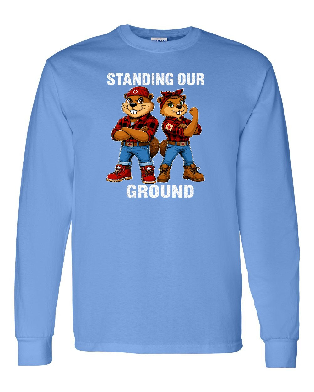 Standing Our Ground Full Front Long Sleeve in Carolina Blue