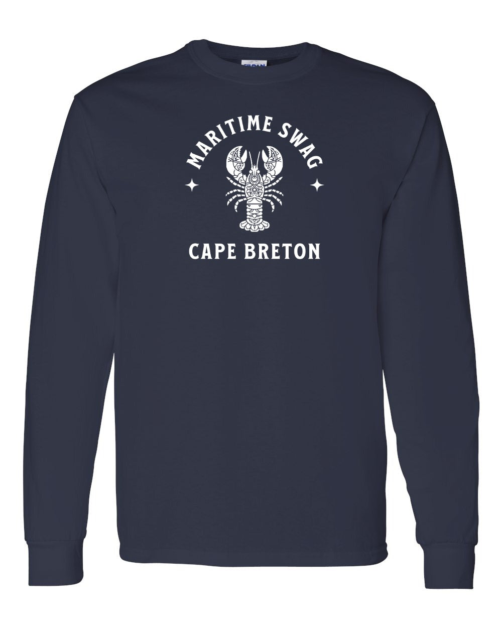 Maritime Swag CB Mandala white Lobster Long Sleeve Tee - Unisex