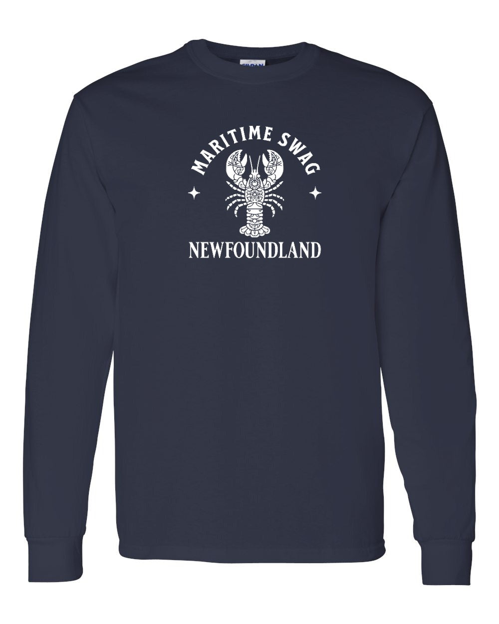Maritime swag NFLD Mandala White Lobster Long Sleeve Tee - Unisex