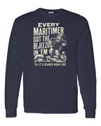 Bejezus Long Sleeve in Navy