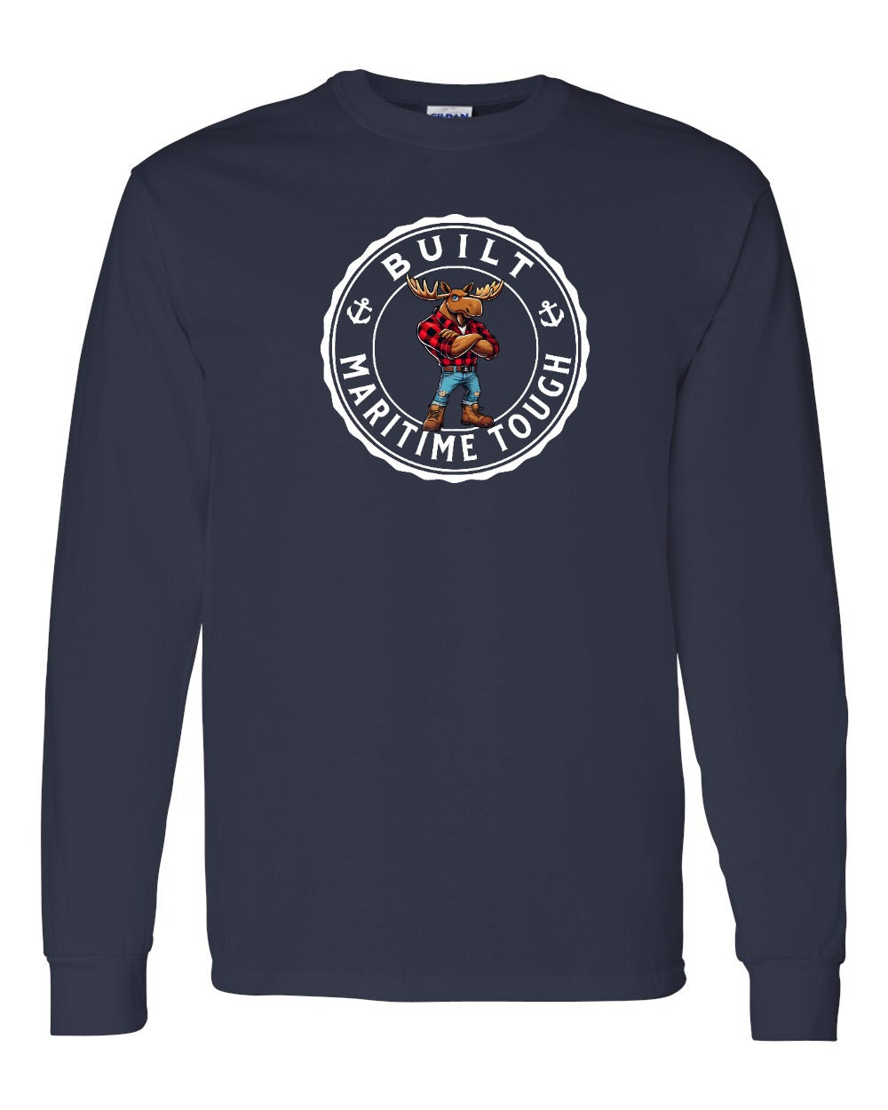 Built Maritime Tough Moose Long Sleeve Tee - Unisex