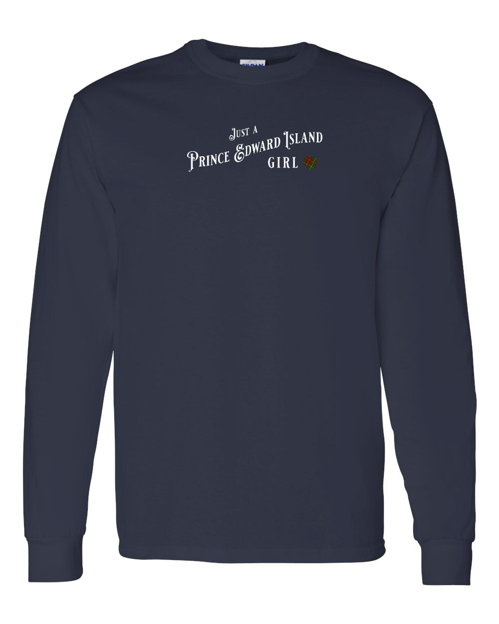 Just a PEI Girl tartan Long Sleeve Tee - Unisex