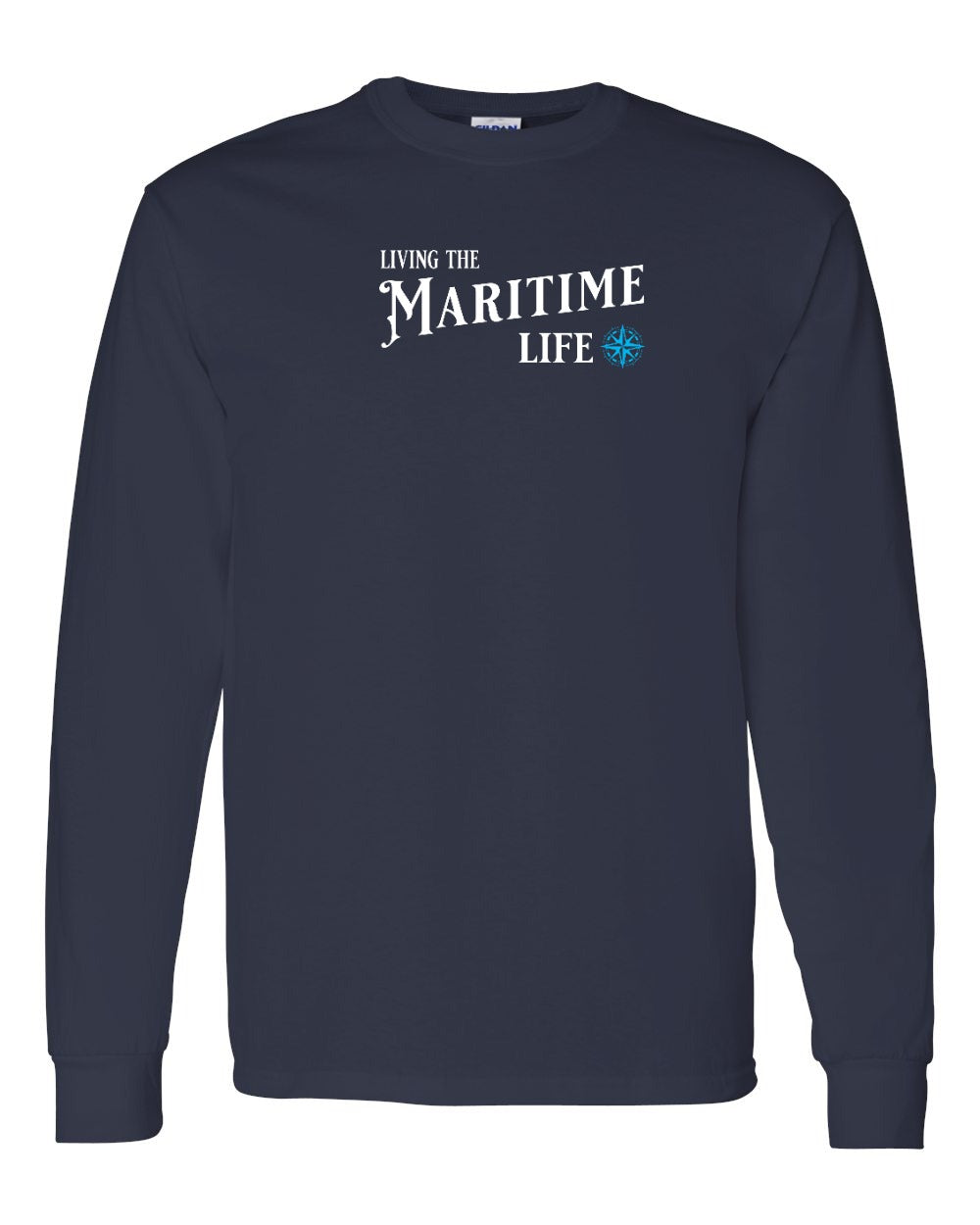 Living the Maritime life blue compass Long Sleeve Tee - Unisex