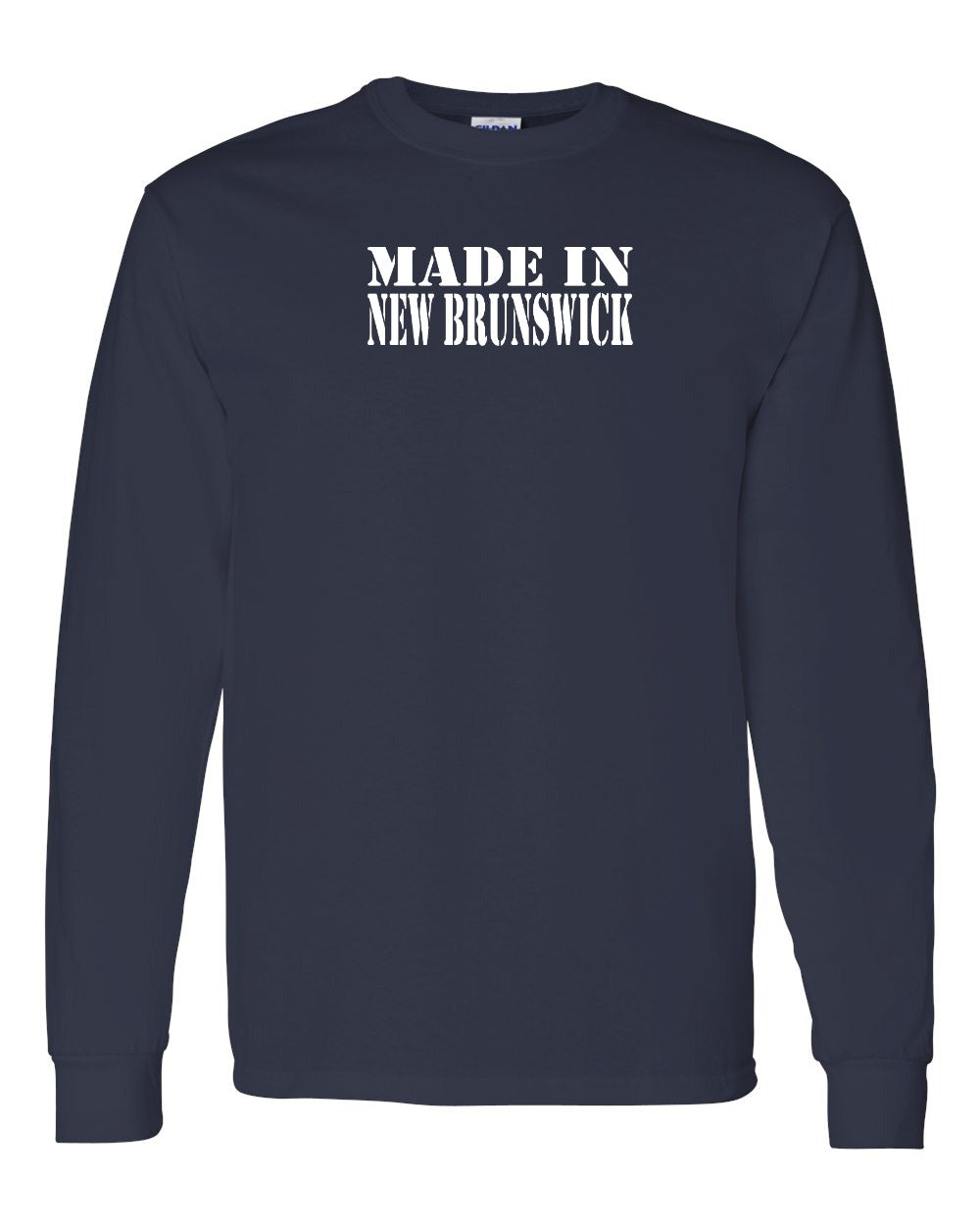 Made In NB White Lettering Long Sleeve Tee - Unisex