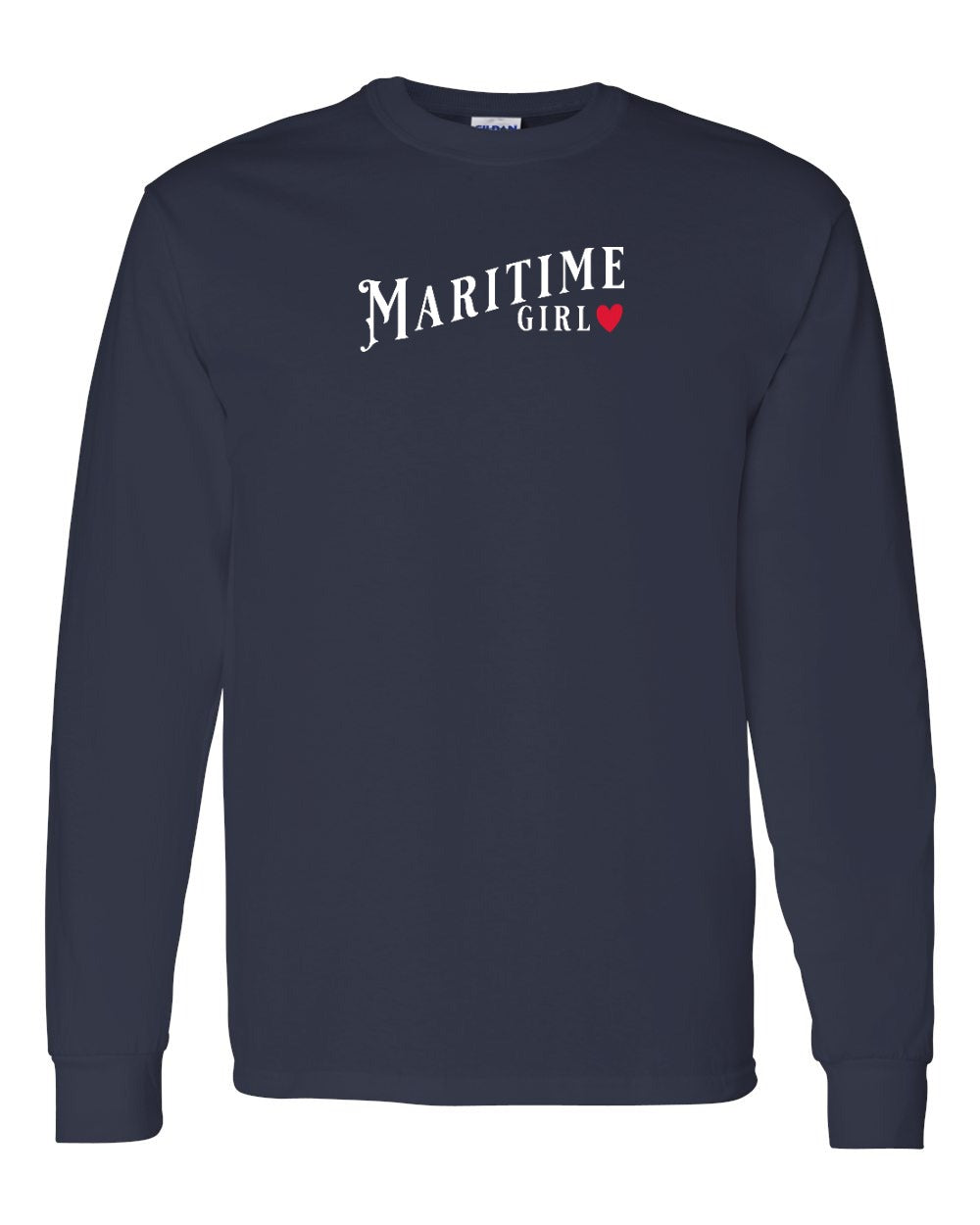 Maritime Girl red heart Long Sleeve - Unisex