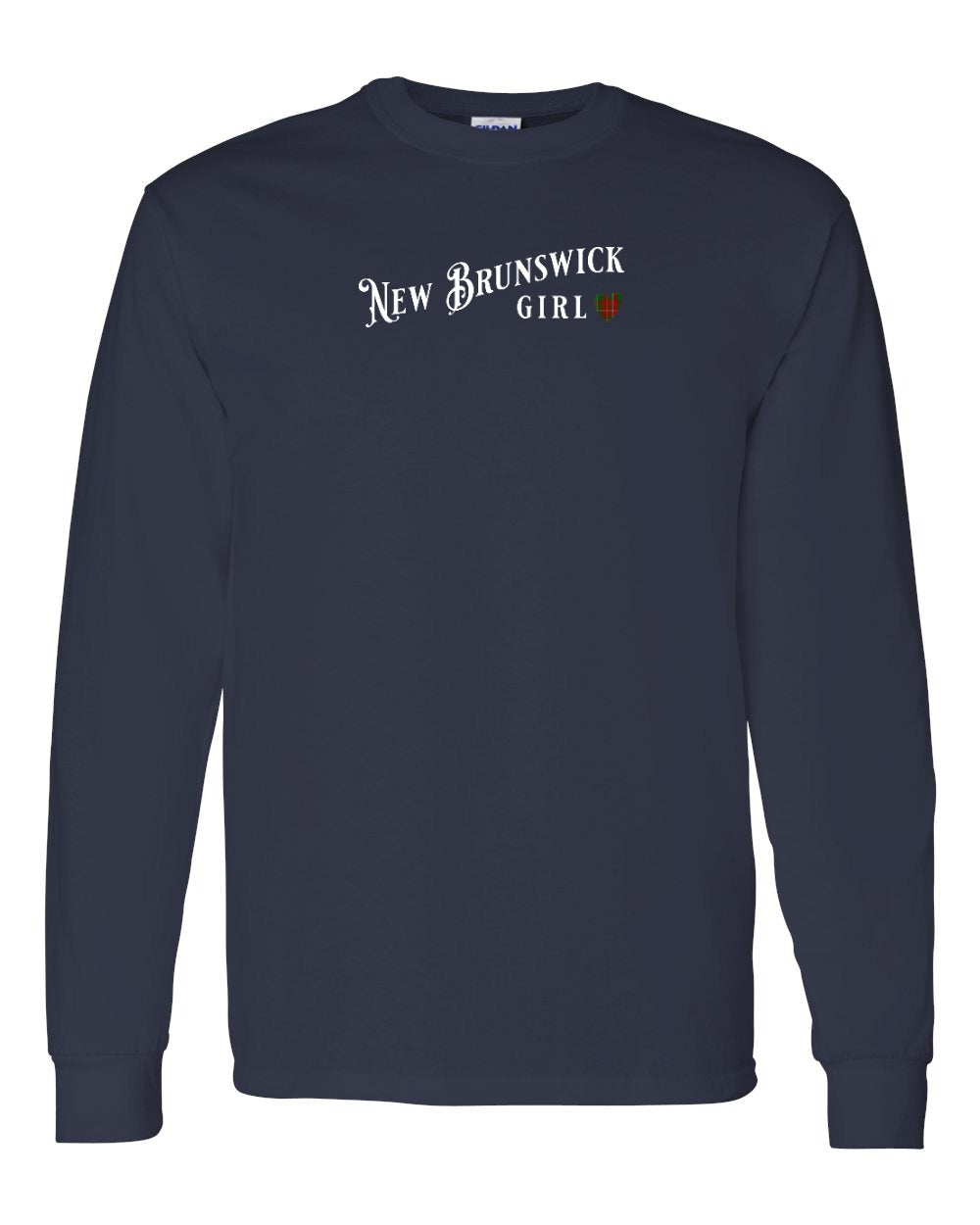 NB Girl tartan heart Long Sleeve - Unisex