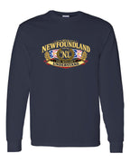 Newfoundland Thing Badge Full Front Long Sleeve in Navy