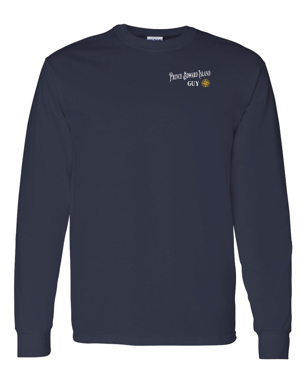 PEI Guy Yellow Compass Left Chest Long Sleeve Tee - Unisex