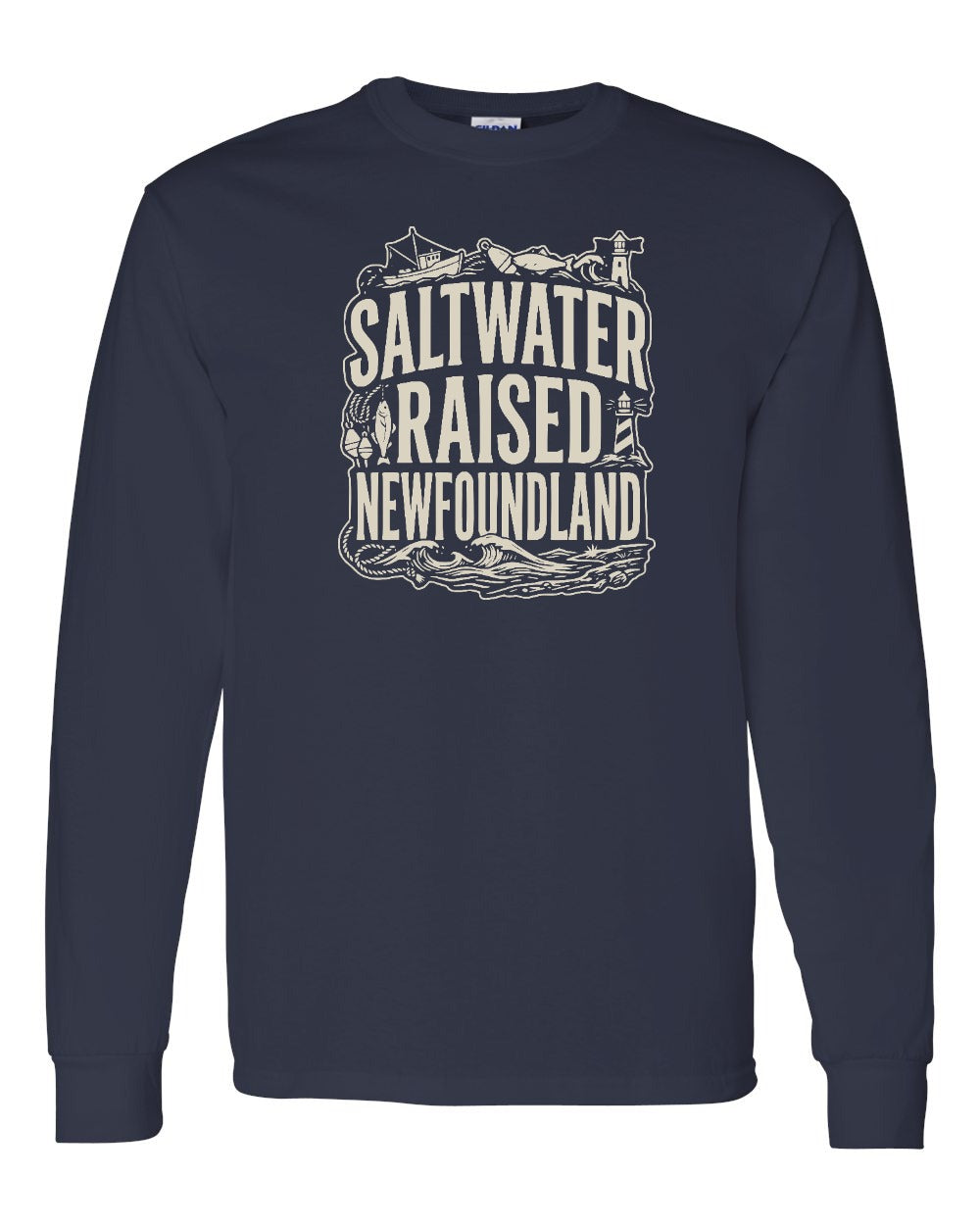 NFLD Saltwater Raised Folk Long Sleeve Tee - Unisex