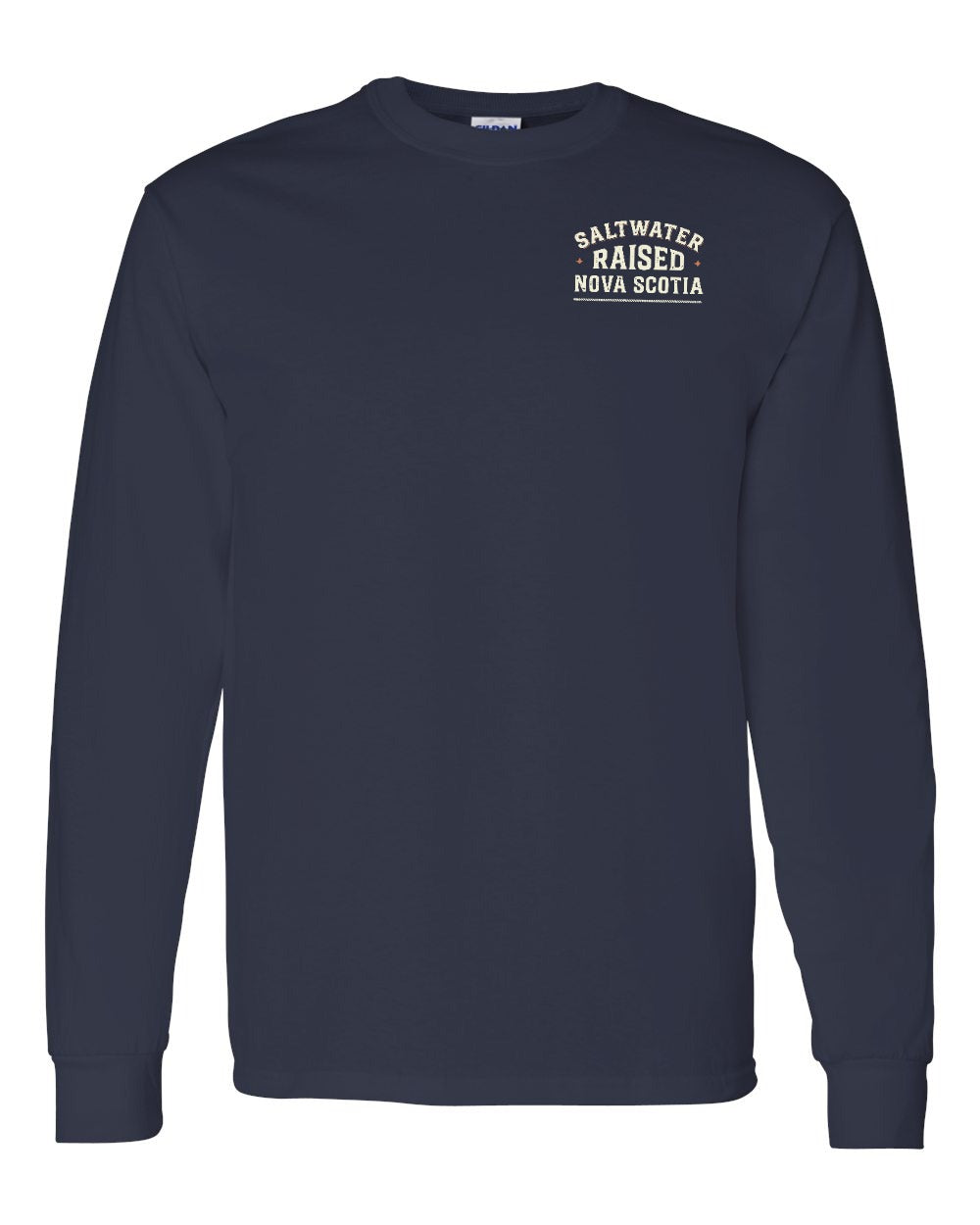 Saltwater Raised NS Sign Left Chest Long Sleeve Tee - Unisex