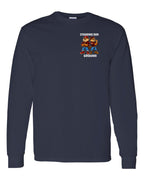 Standing Our Ground Left Chest and Back Long Sleeve in Navy