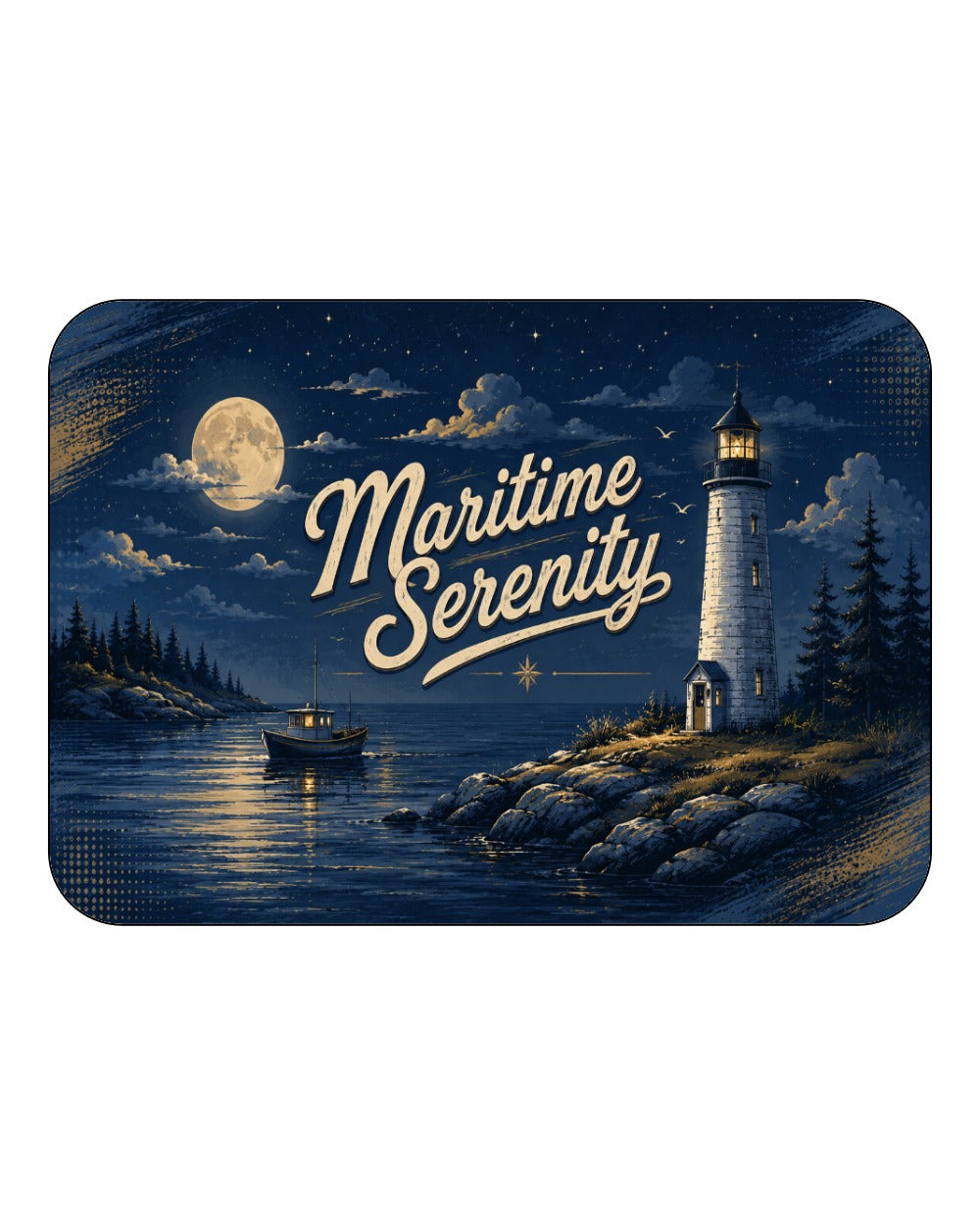 Maritime Serenity Night Magnet