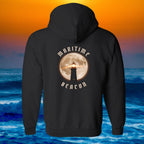 Maritime Beacon Zip Hoodie Front and Back - Unisex