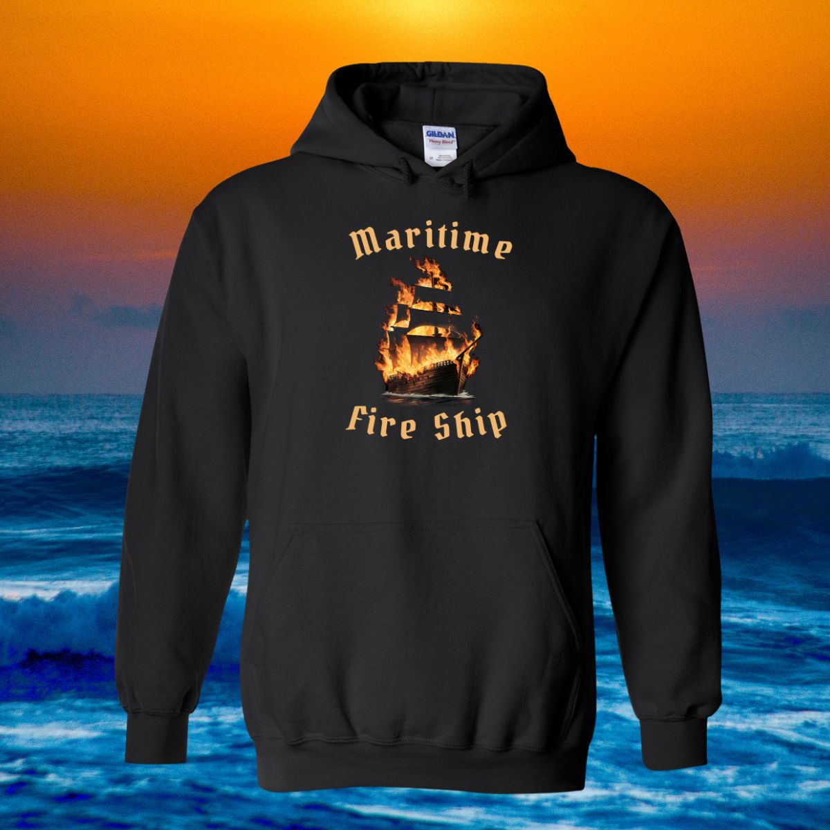 Maritime Fire Ship Hoodie