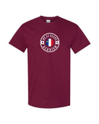 Ne Et Eleve Acadien with Acadian Flag Center Men's Tee