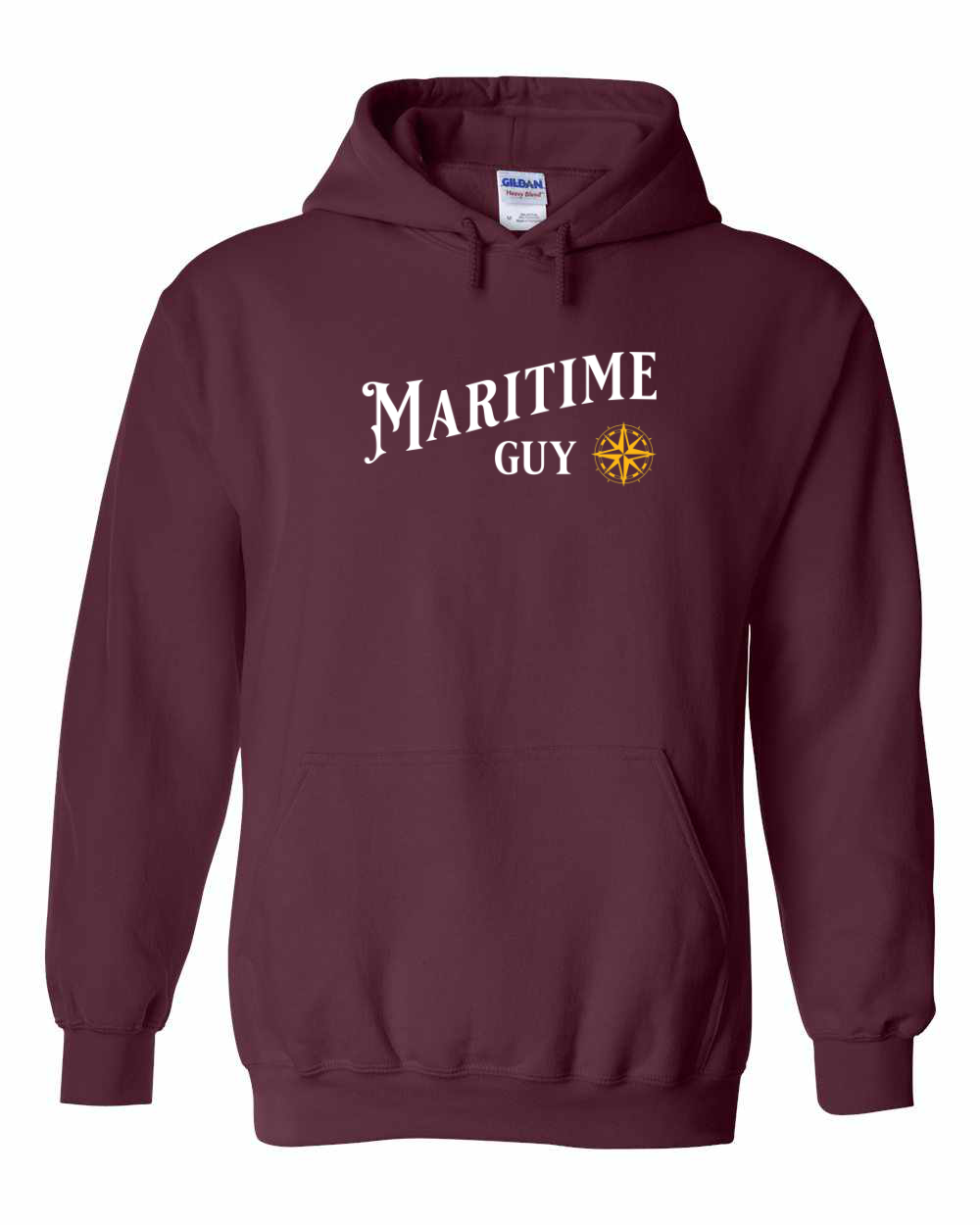 Maritime Guy Yellow Compass Pullover Hoodie - Unisex