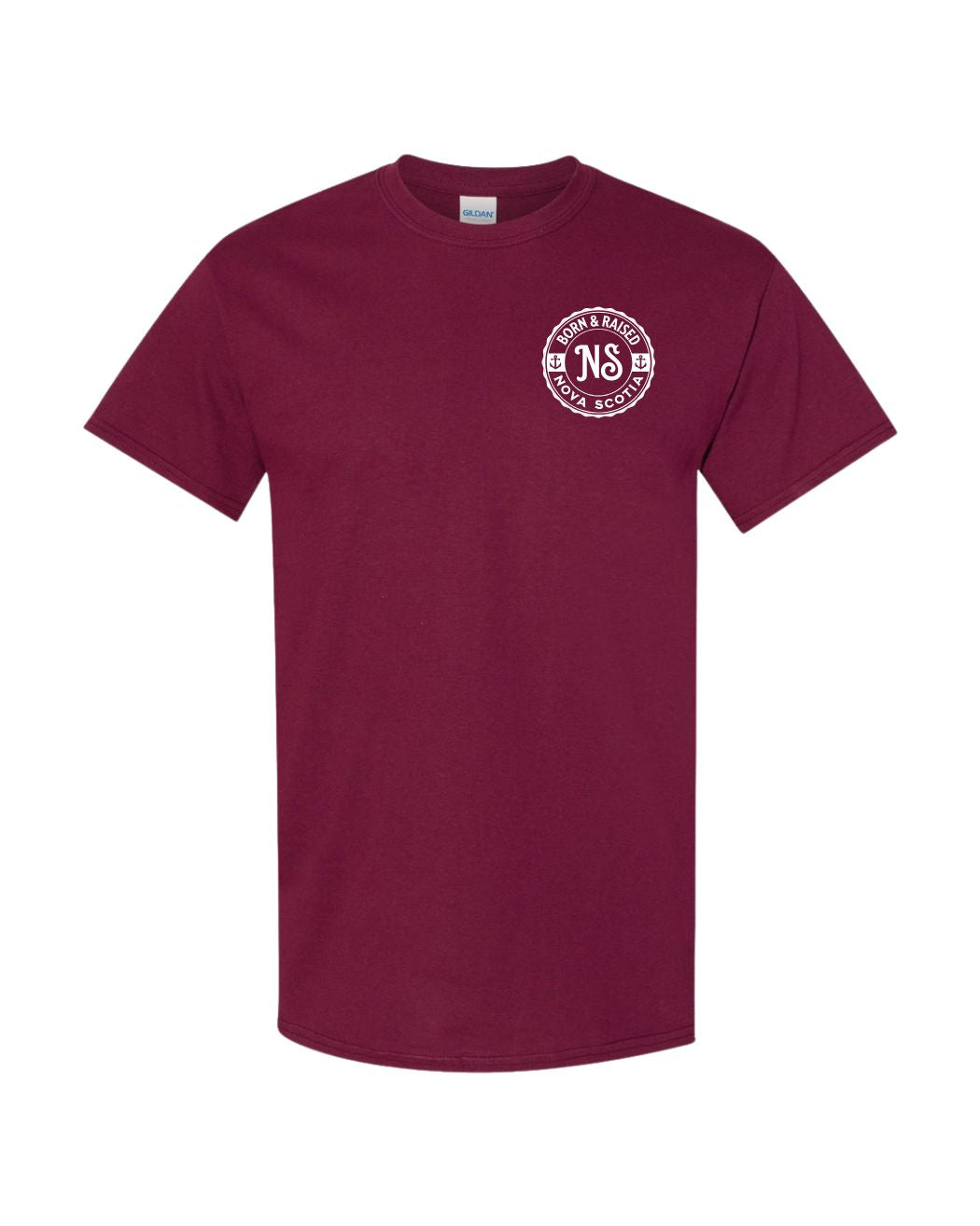 Born & Raised in NS Left Chest Only Men's Tee