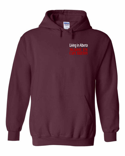 Living Alberta Made in Cape Breton Left Chest and Back Pullover Hoodie