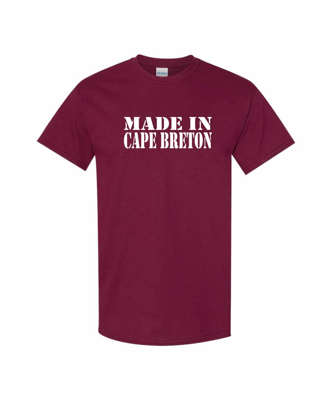 Made In Cape Breton White Full Men's Tee