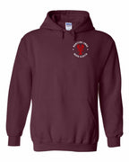 Maritime Swag NS White Lettering Mandala Red Lobster Left Chest Pullover Hoodie - Unisex