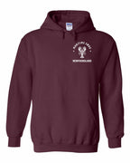 Maritime Swag NFLD Mandala white Lobster Left Chest and Back Pullover Hoodie - Unisex