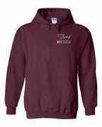 A piece of My heart in NS (Red Heart) Left Chest and Back Pullover Hoodie - Unisex