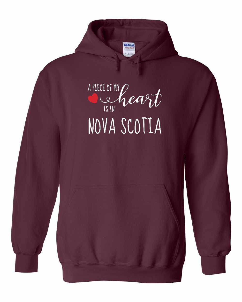 A piece of My heart in NS (Red Heart) Pullover Hoodie - Unisex