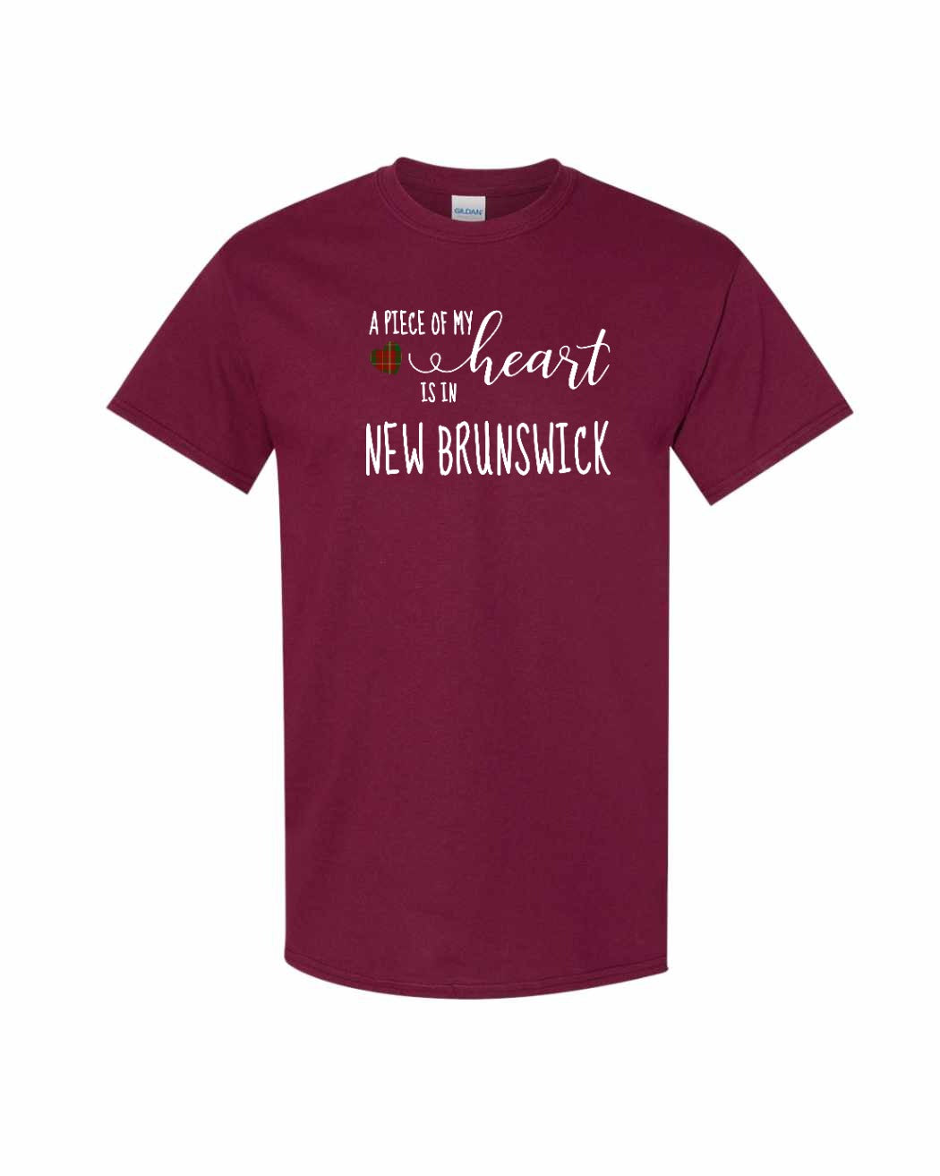 A piece of My heart in New Brunswick (Tartan Heart) Full Men's Tee