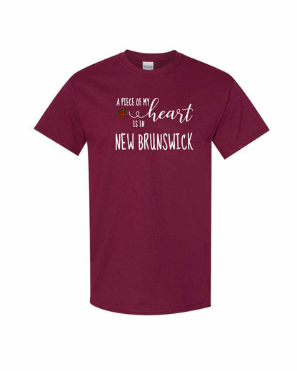 A piece of My heart in New Brunswick (Tartan Heart) Full Men's Tee