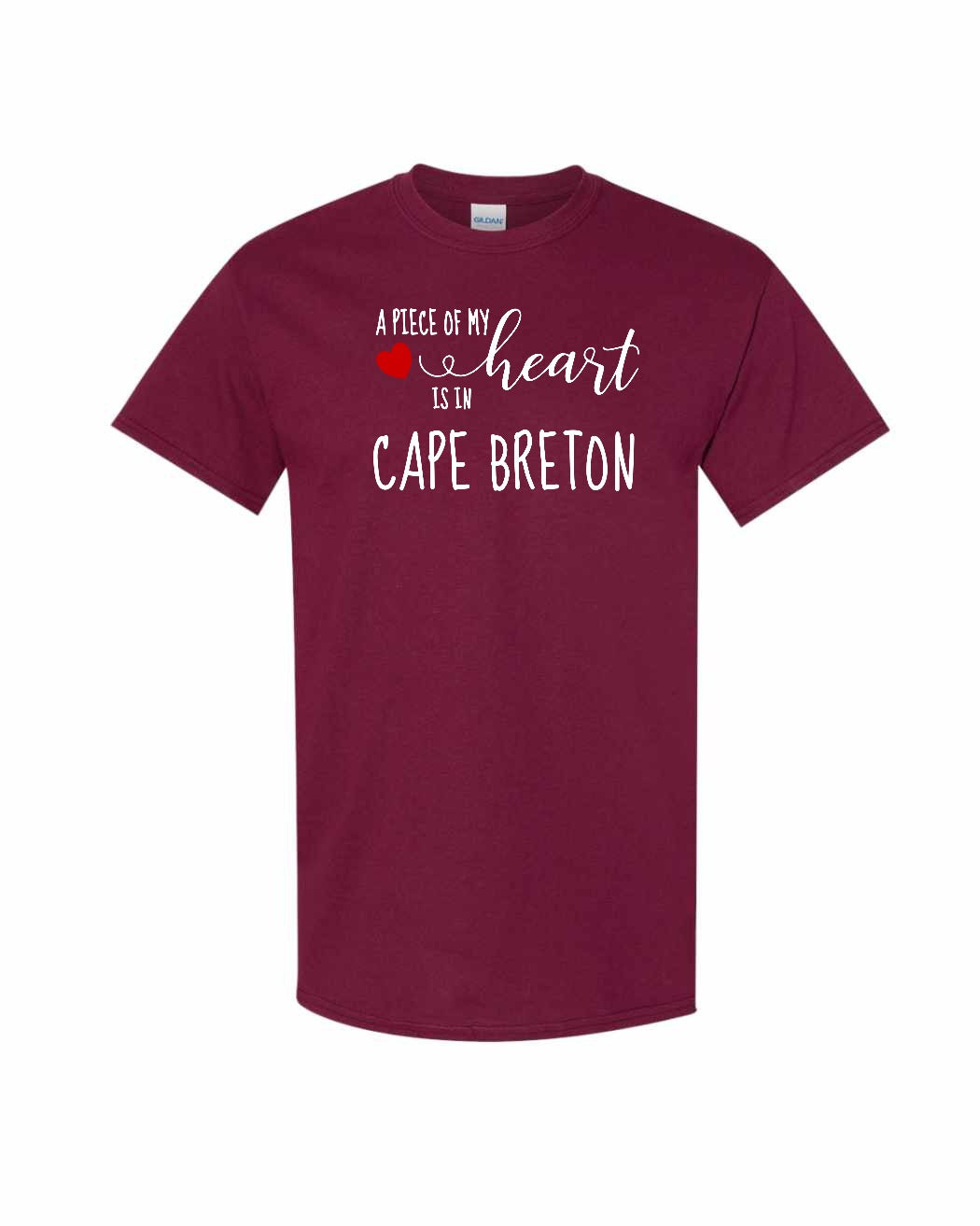 A piece of My heart in Cape Breton (Red Heart) Full Men's Tee