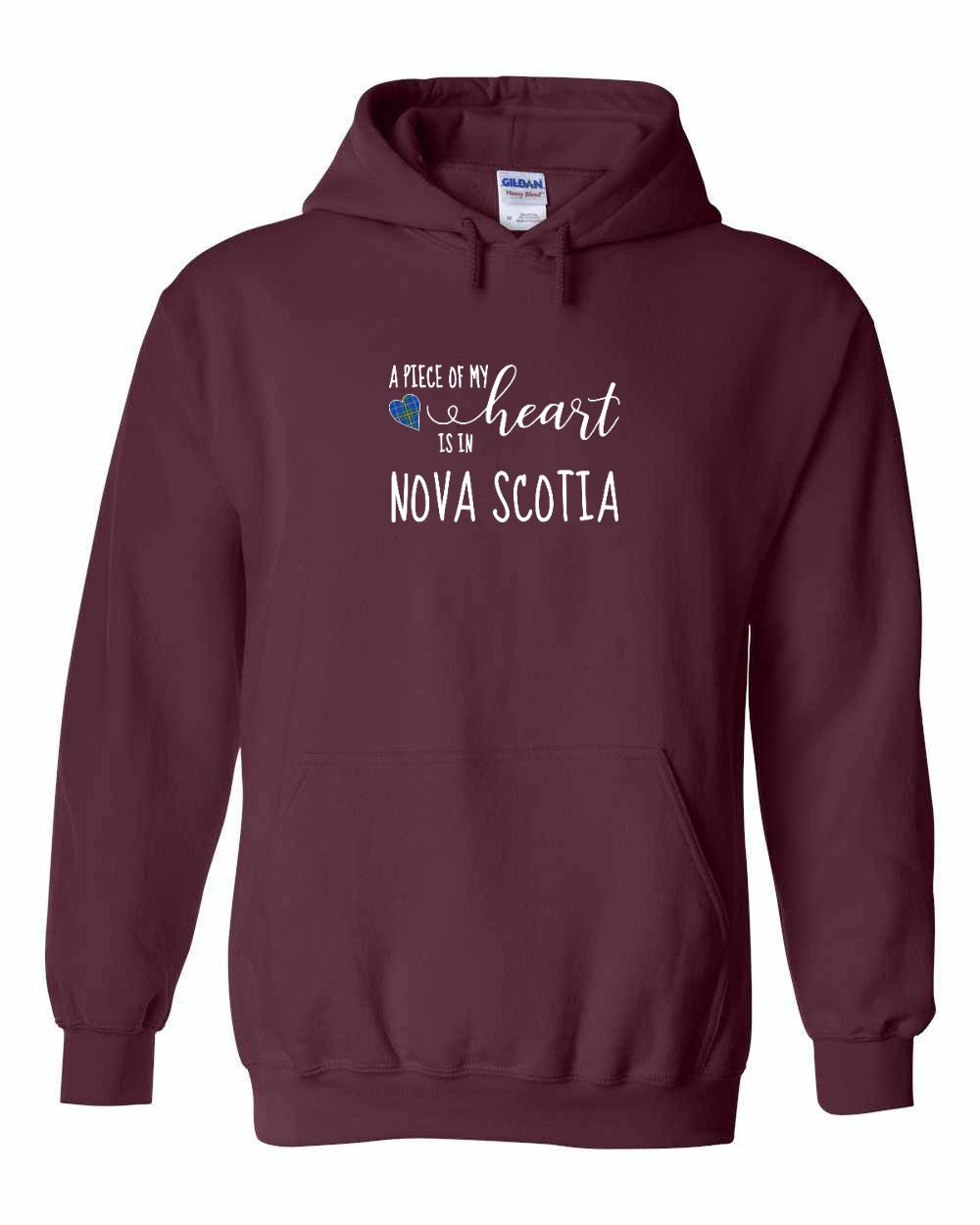 A piece of My heart in NS Tartan Heart Pullover Hoodie - Unisex