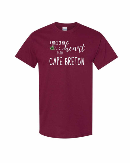 A piece of My heart in Cape Breton (Tartan Heart) Full Men's Tee