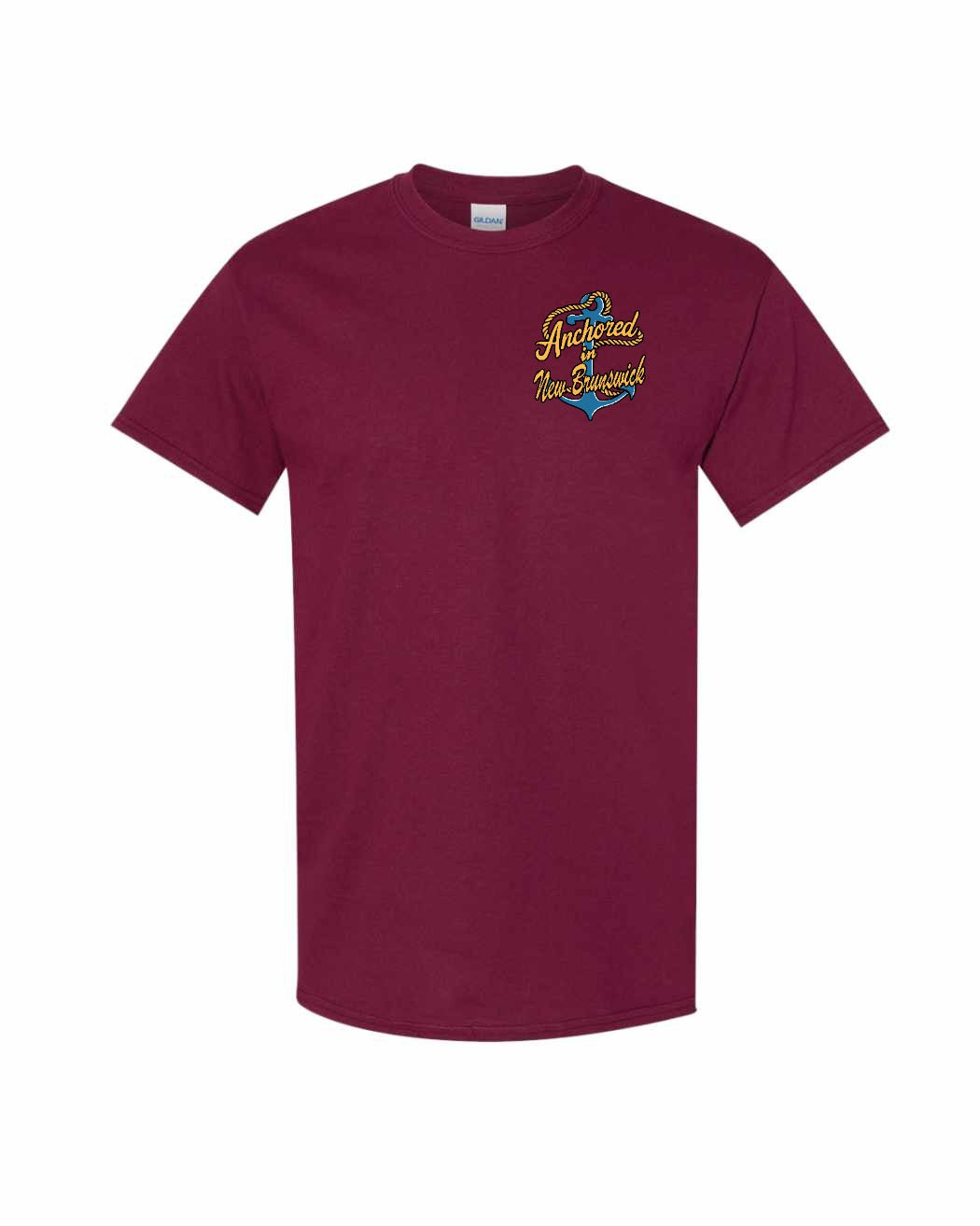 Anchored in NB Left Chest and Back Men's Tee