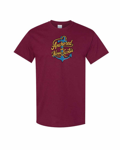 Anchored in Nova Scotia (New Design) Full mens-tee