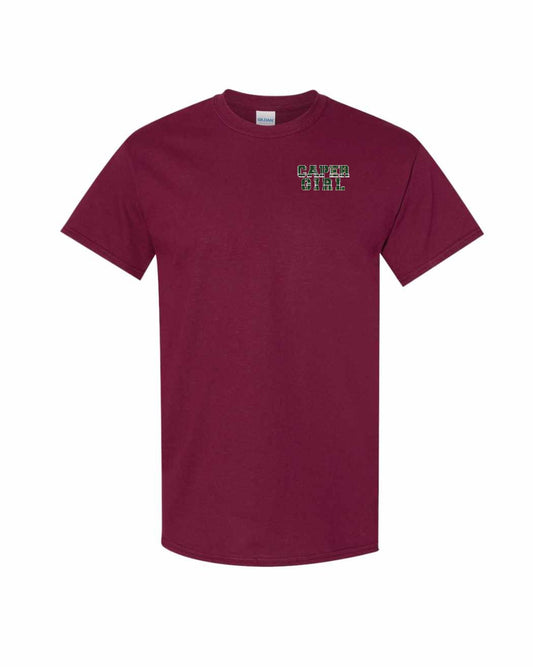 Caper Girl Left Chest and Back Men's Tee