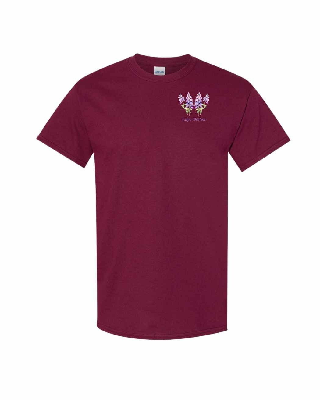 Cape Breton Lupin Left Chest Men's Tee