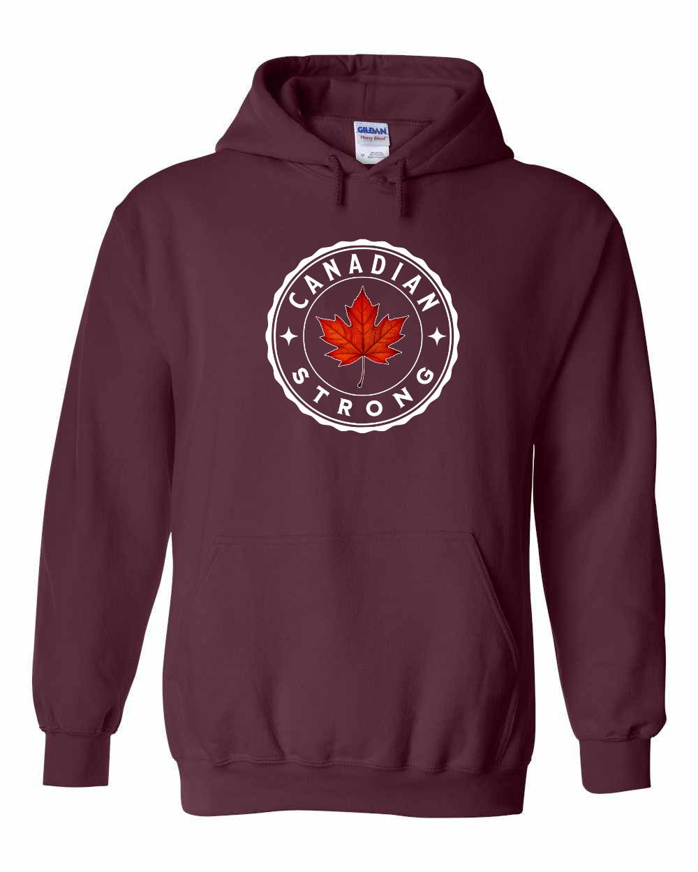 Canadian Strong Leaf Pullover Hoodie - Gildan Canada (sewn Internationally) - Unisex