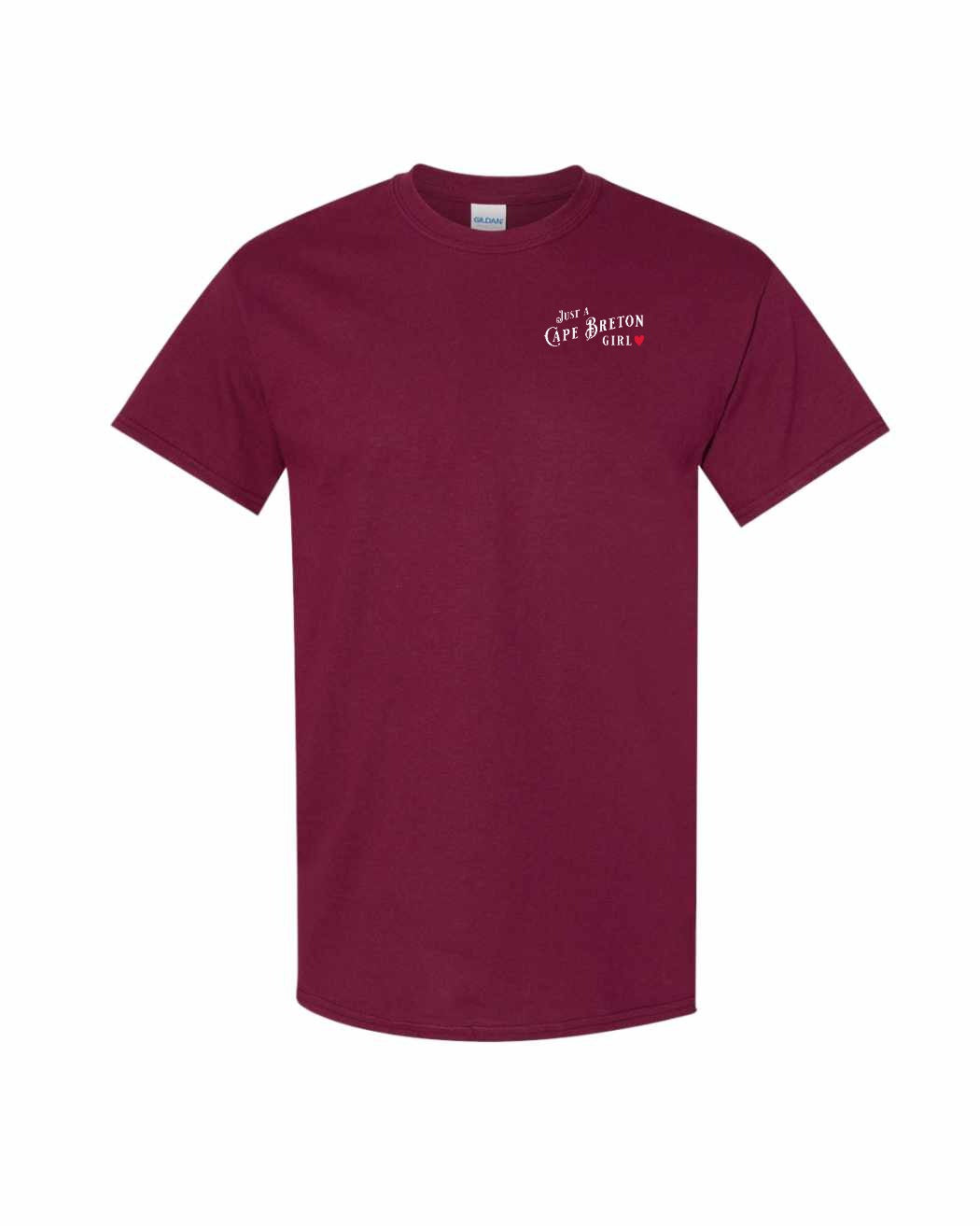 Just a CB Girl Red Heart Left Chest Men's Tee