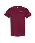 Just a CB Girl Red Heart Left Chest and Back Men's Tee