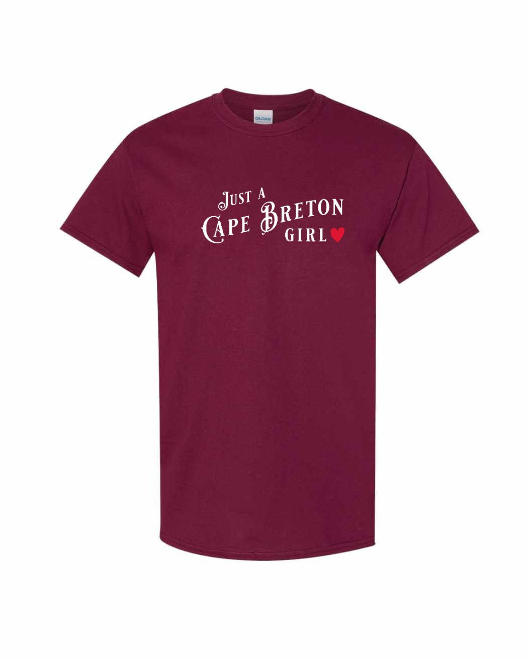 Just a Cape Breton Girl Red Heart Full Men's Tee