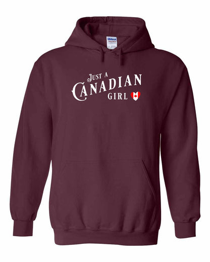 Just A Canadian Girl (Heart Flag Full) Full Pullover