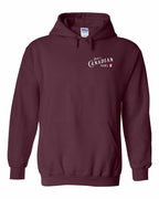 Just A Canadian Girl (Heart Flag) Left Chest and Back Pullover Hoodie - Gildan Canada (sewn Internationally) - Unisex