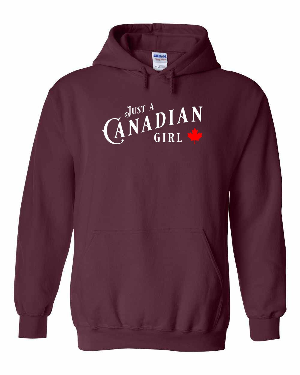 Just a canadian Girl Pullover Hoodie - Gildan Canada (sewn Internationally) - Unisex