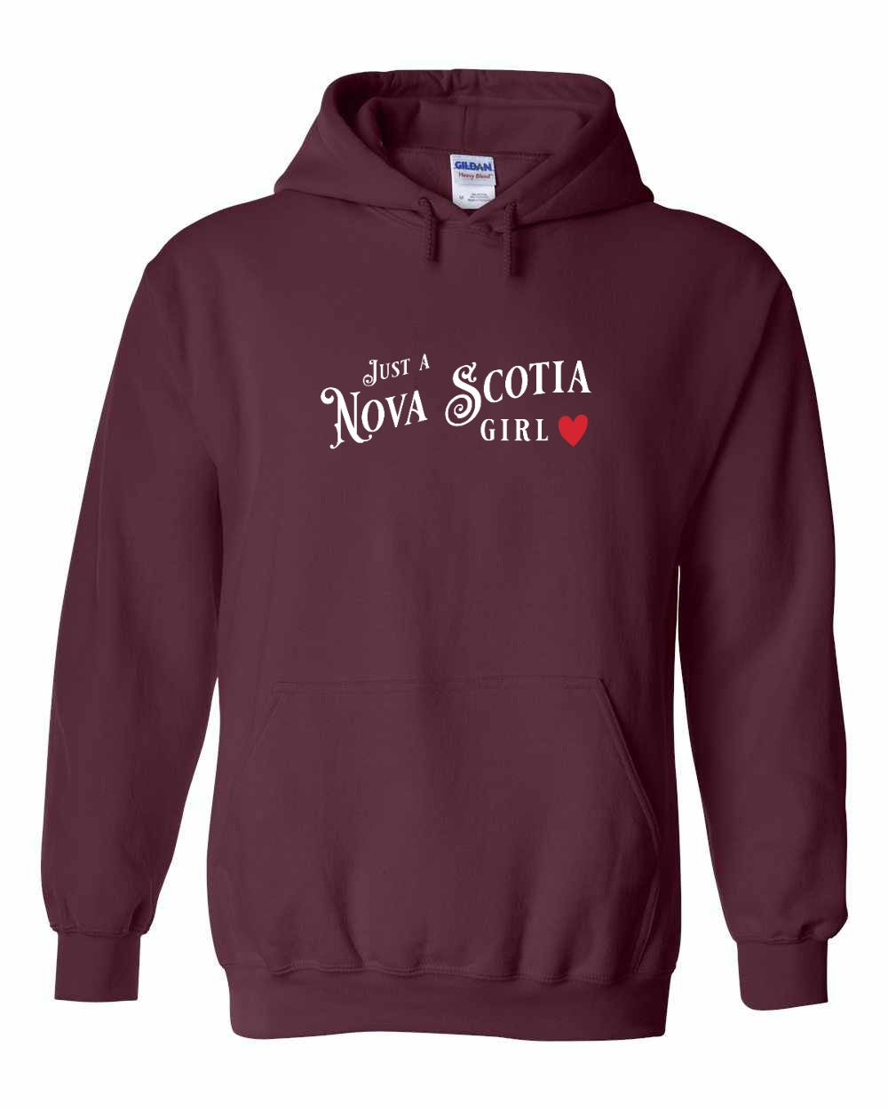 Just a Nova Scotia Girl Red Heart Full pullover