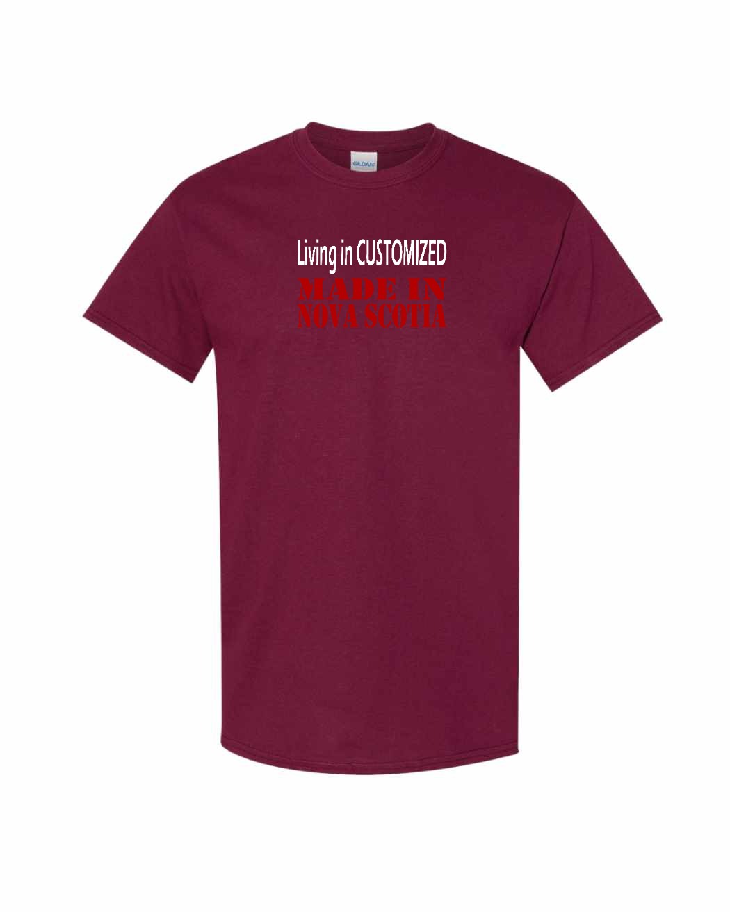 Living in Custom Made in Nova Scotia Full mens-tee