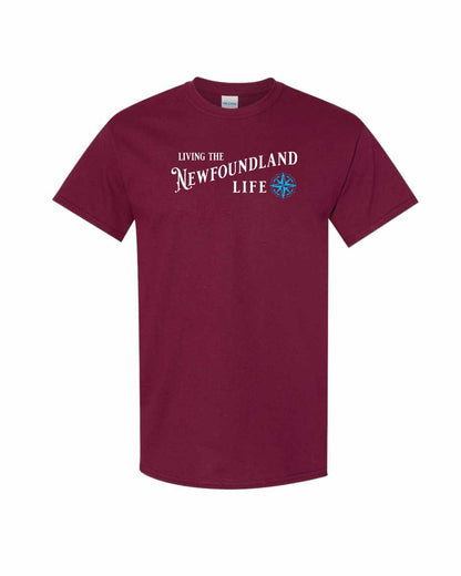 Living the Newfoundland Life blue Full Men's Tee