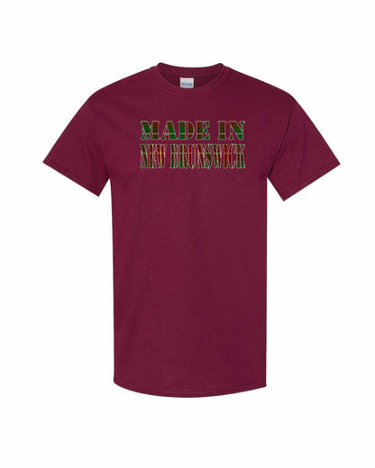 Made In New Brunswick ( Tartan Lettering) Full Men's Tee