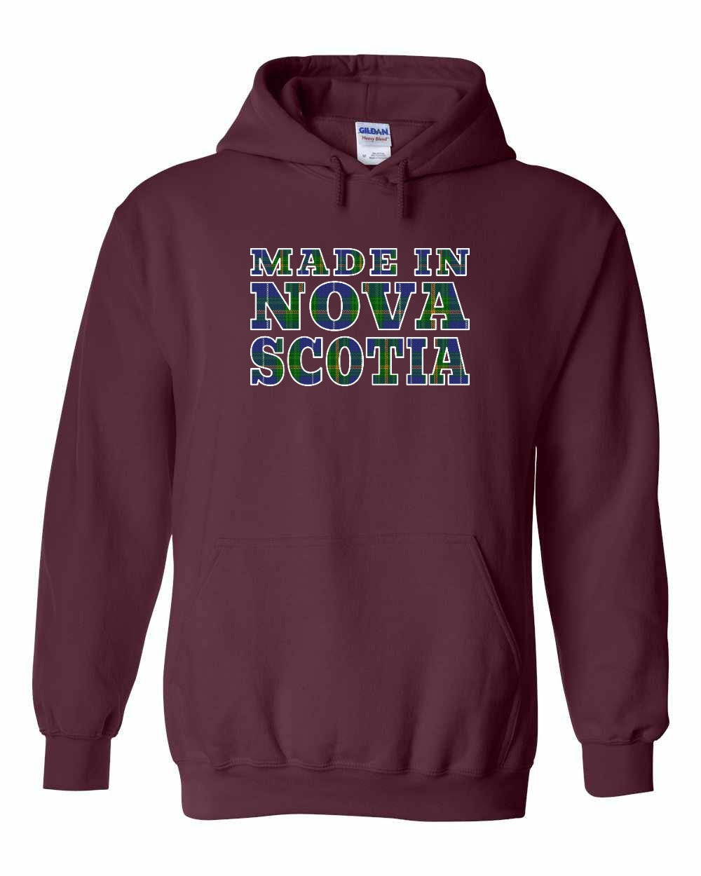 Made In NS ( Tartan Lettering) Pullover Hoodie - Unisex
